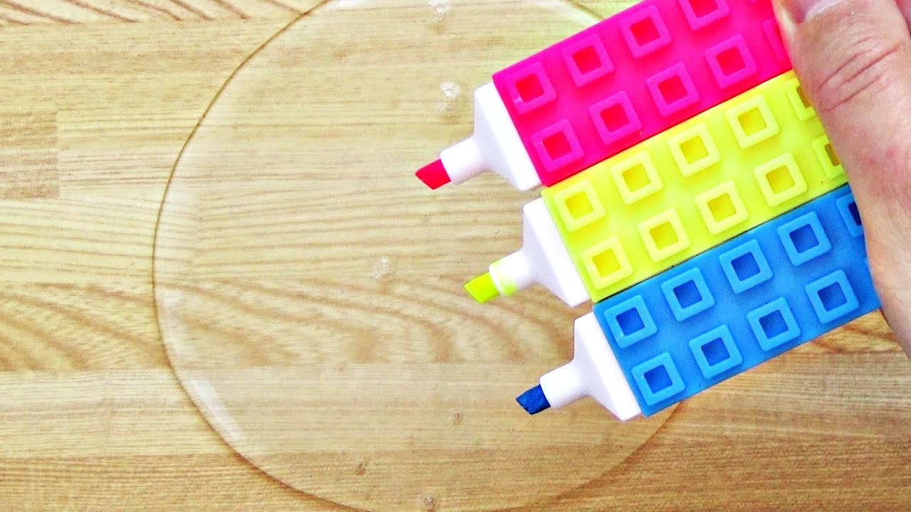 【100均】クリアスライムをダイソーの色々なもので色付けしてみた！【#4】
