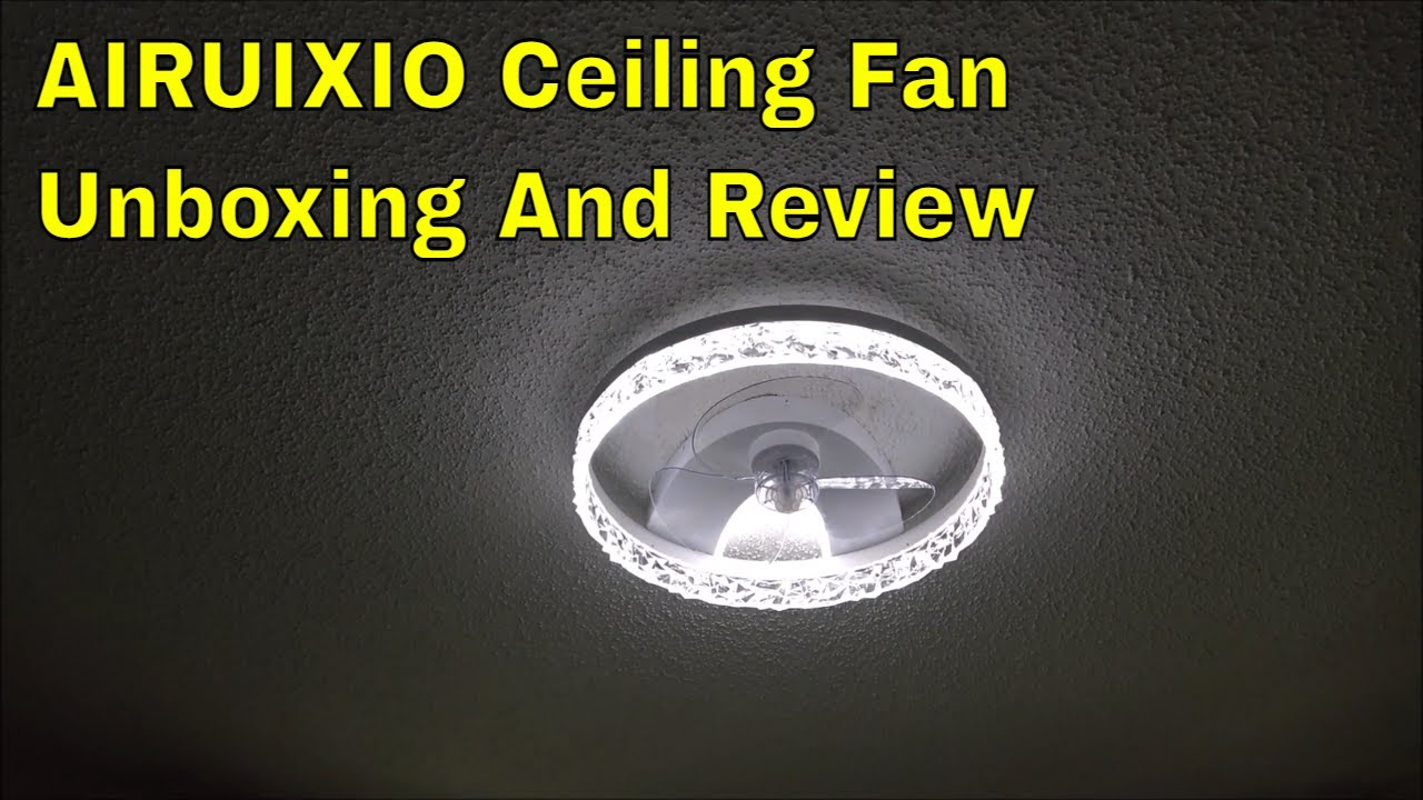 AIRUIXIO Low Profile Flush Mount Ceiling Fan With Lights And Remote Control Full Review