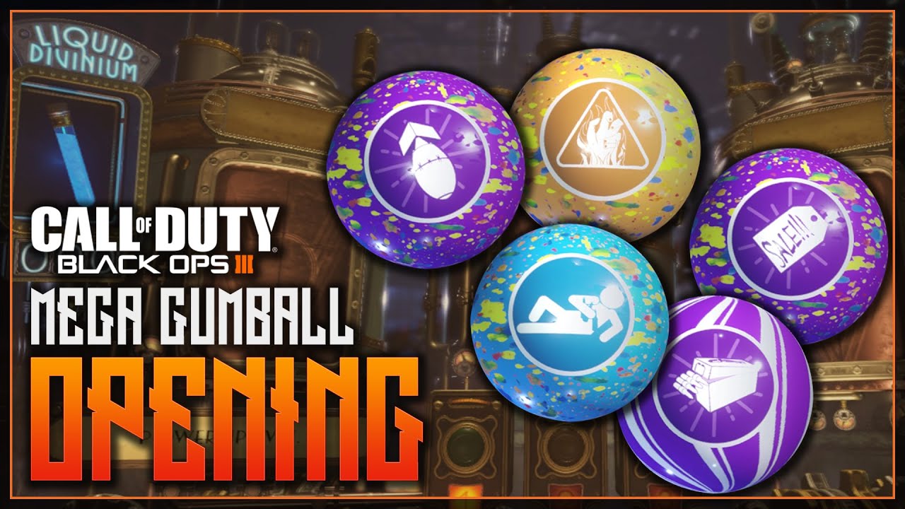 Black Ops 3 Zombies - DR MONTY'S MEGA GUMBALL OPENING - RARE MEGA GUMBALLS!