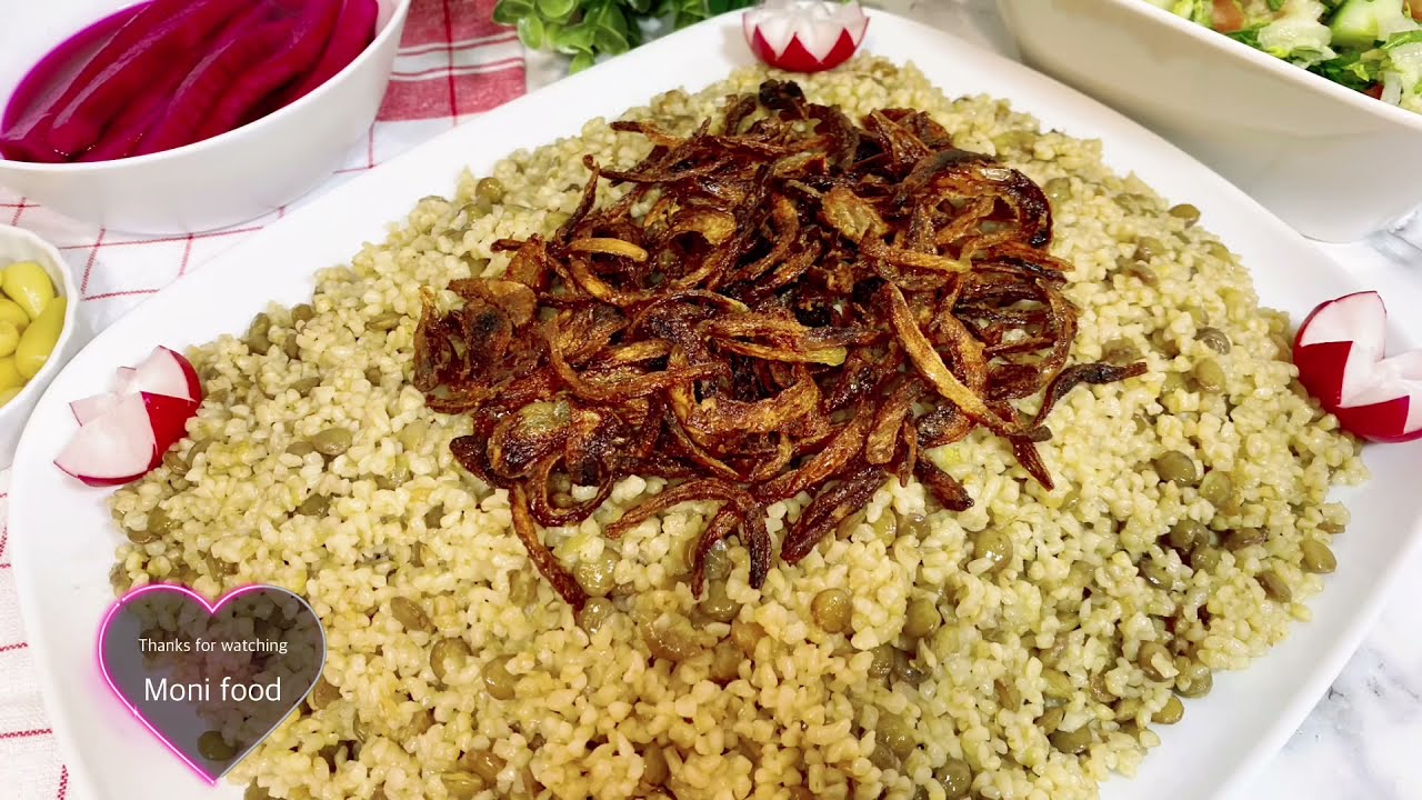 Mujadara Recipe Syrian,vegan mujadara,how to make mujadara burghul,Mujadarah,Mujadara