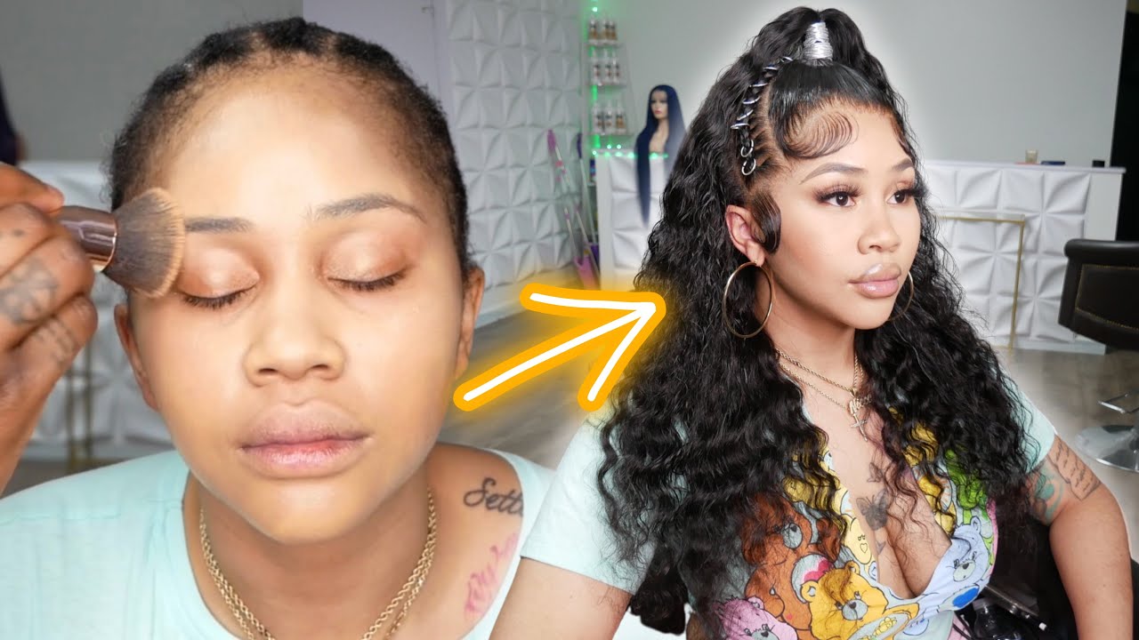 TRUST THE PROCESS! Full hair & makeup transformation😱 | Afsisterwig