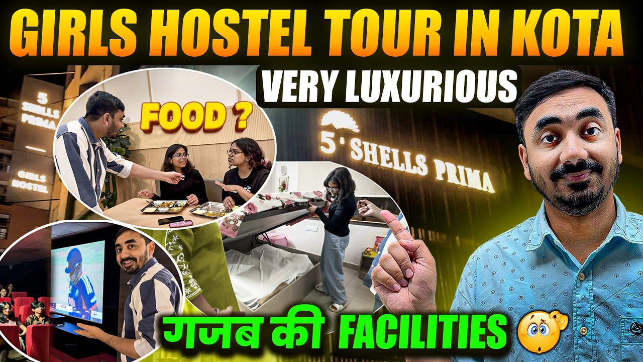Visiting Luxurious Girls Hostel in Kota 😮| Gajab ki Facilities 👌| Near Allen | Room, Mess, Gym ETC