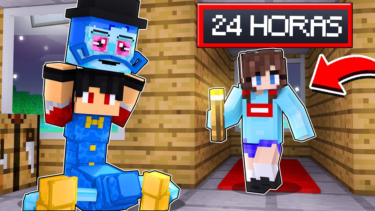 Me vesti de DADDY LONG LEGS e ASSUSTEI meus AMIGOS no Minecraft por 24 HORAS! ‹‹ P3DRU ››