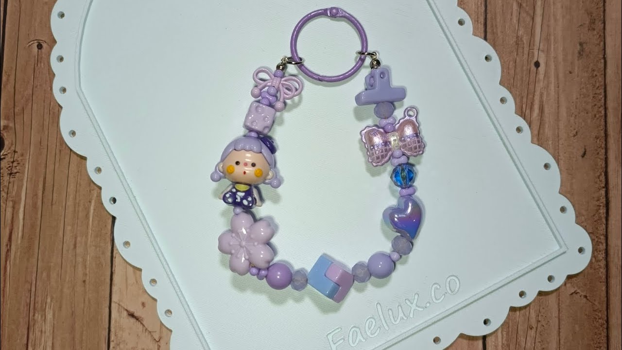 DIY Strap Phone Manik Solid Dengan Figur Vuyoo Rubber 