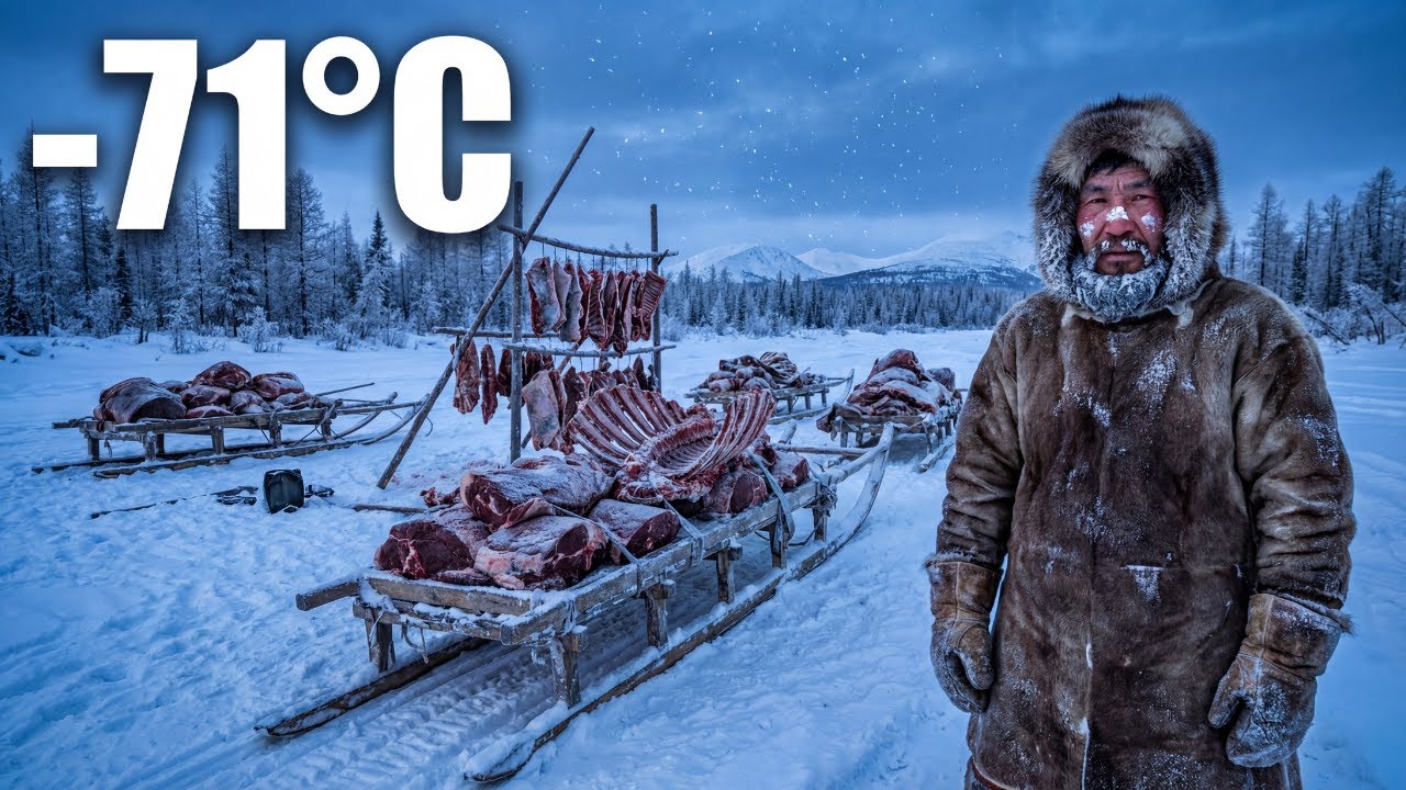 I Hunted a 900kg Moose ALONE in -71°C Yakutia for 7 Days