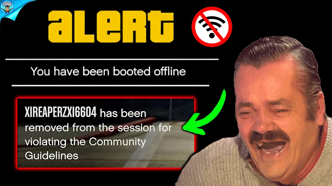 Griefer boots us offline after getting BANNED from GTA Online!