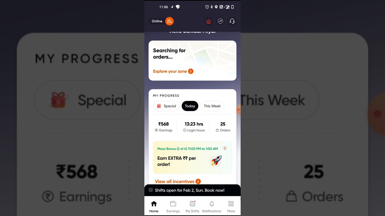30, January 2025 swiggy earning 🙃🥺 
