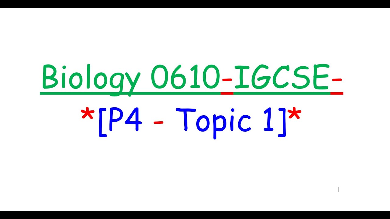 Topic 1-Classification & Living Organisms[Paper 4]