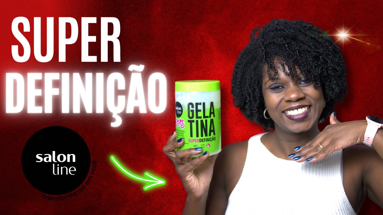 Gelatina #todecacho Super Definição Salon Line - Tampa Verde