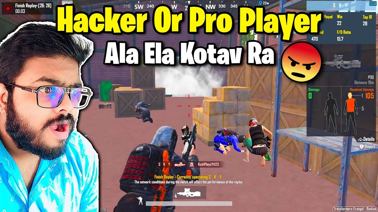 Hacker Or Pro Player😡 Ah Vidu Ala Ela Kotav😱 Ra Ayya