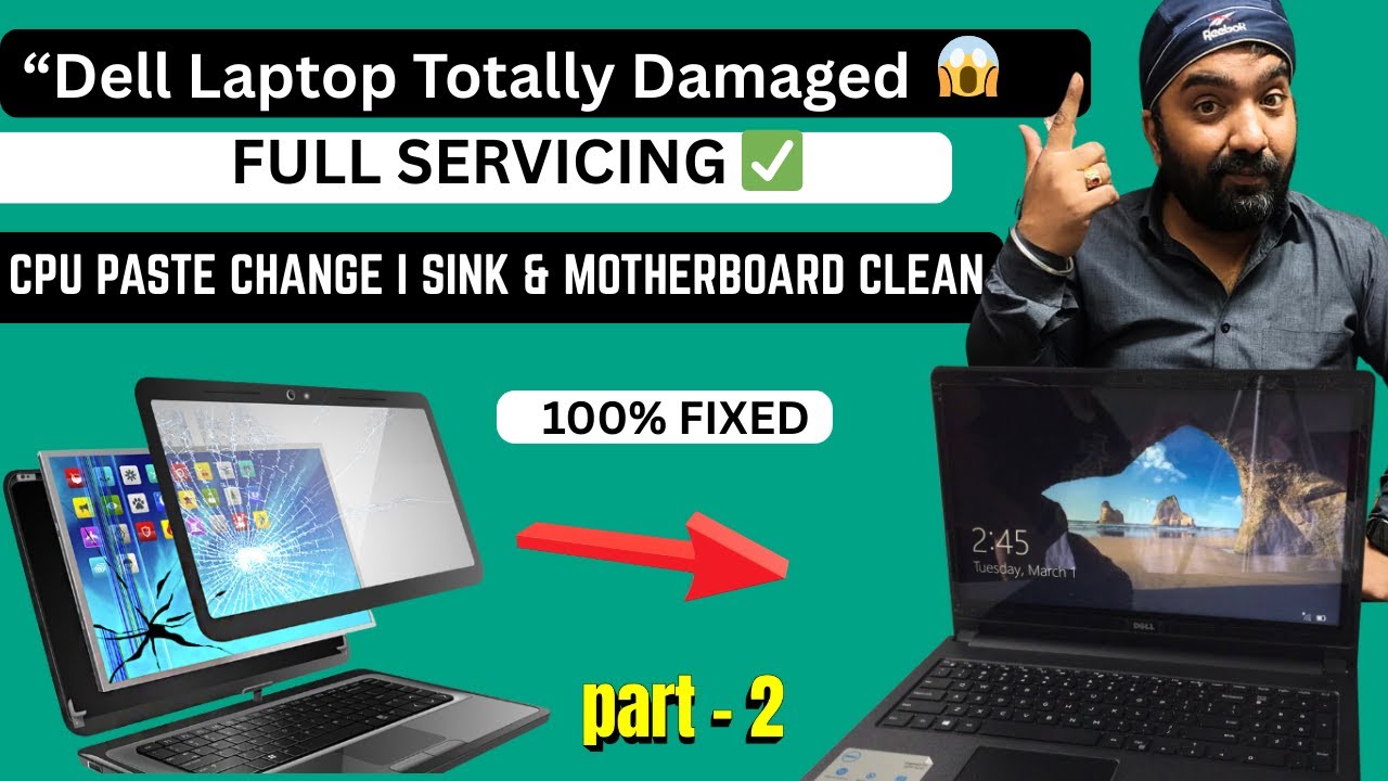 3️⃣ Dell Laptop Restore After Full Servicing | Deep Cleaning + Performance Boost