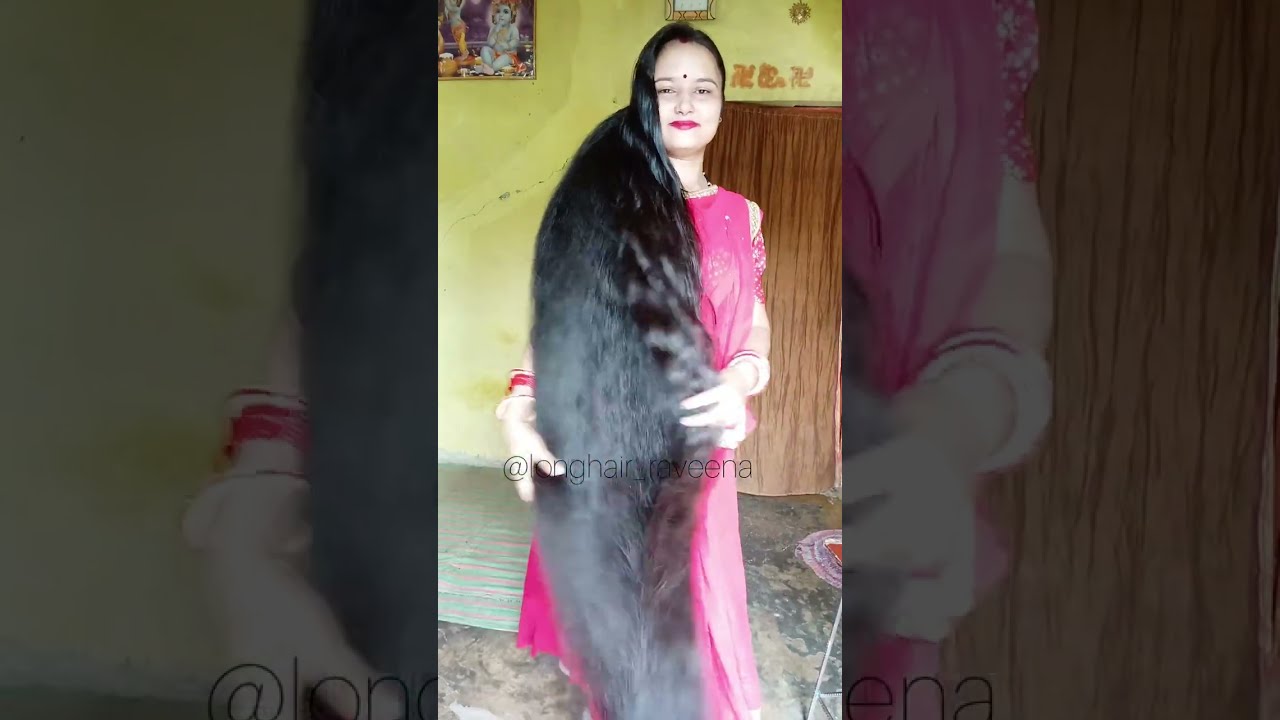 long hair playing  female #yt #viralvideos #video #hair #longhairs