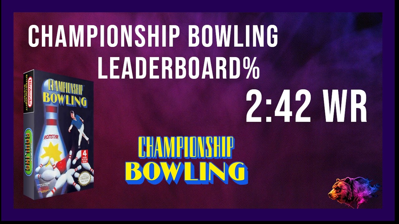 Championship Bowling (NES) Leaderboard% Speedrun - 2:42 by Nateorious