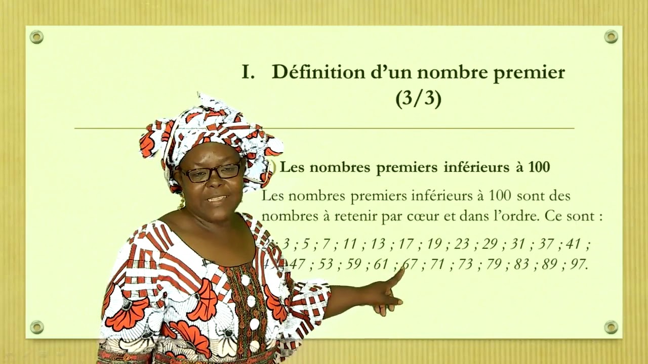 7èmeA Maths Algèbre leçon2 Les nombres premiers