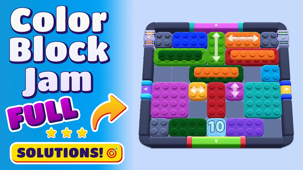 Color Block Jam Level 410 Full Solution | Every Puzzle Solved! 🎯