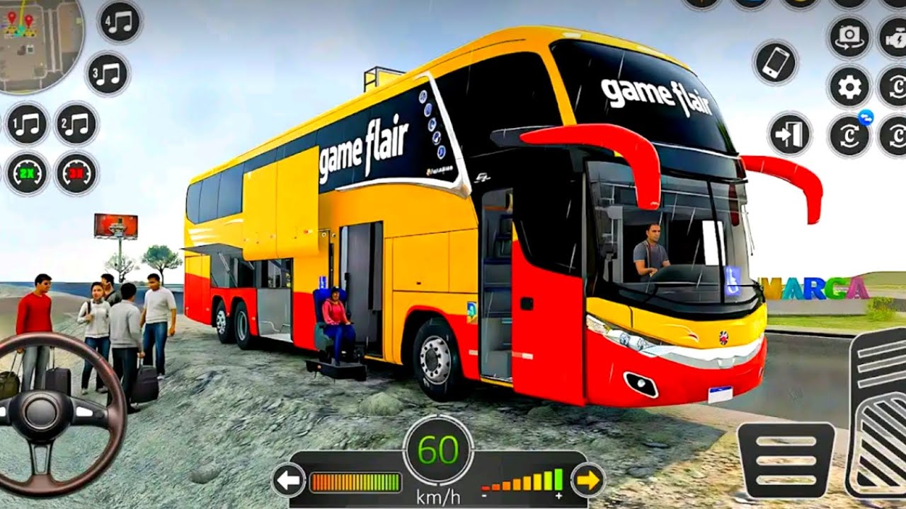 Bus Simulator Indonesia - coach us simulator 😱🚌 || New coach bus simulator game - Android gameplay