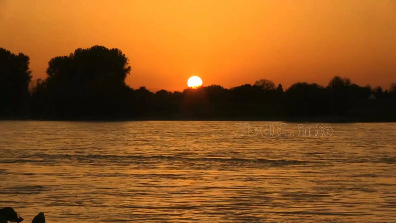 Sunset at River Rhein in 3 different views - HvdH-Time-Lapse (Zeitraffer Video)