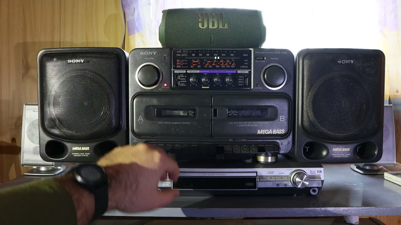 SONY CFS 715 S BOOMBOX МАГНИТОЛА БУМБОКС ИЗ 90Х