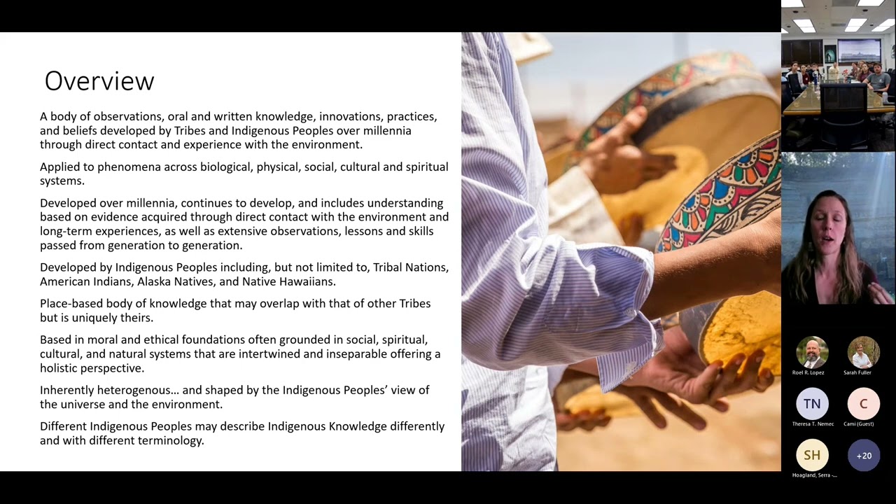 TEK Seminar Series - Federal Policy & Guidance for the Use & Consideration of Indigenous Knowledge