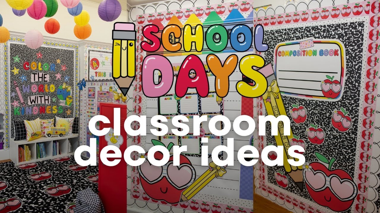 Bright Colors Classroom Theme with the School Days Collection by Schoolgirl Style!