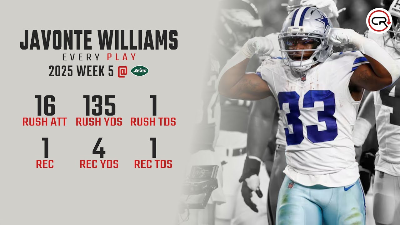 Javonte Williams Week 5 Highlights | Every Run, Target, and Catch vs Jets