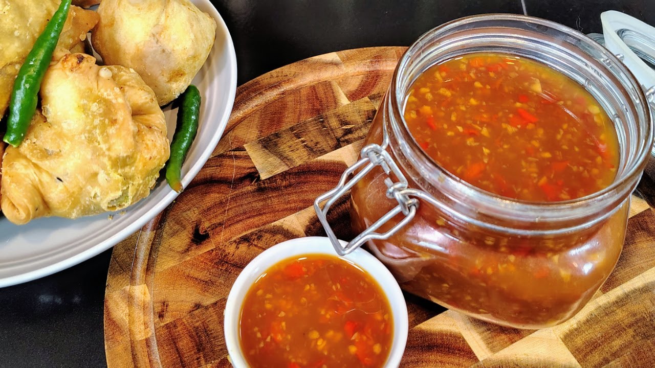 সিঙ্গারা, ছমুচার সাথে খাওয়ার মত চমৎকার একটি ঝাল টক মিষ্টি সস GARLIC CHILLI SAUCE CHEF MAMUN.