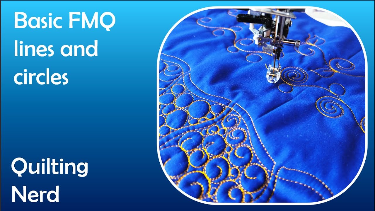 Free motion quilting for beginners &ndash; basic shapes in FMQ: lines and circles