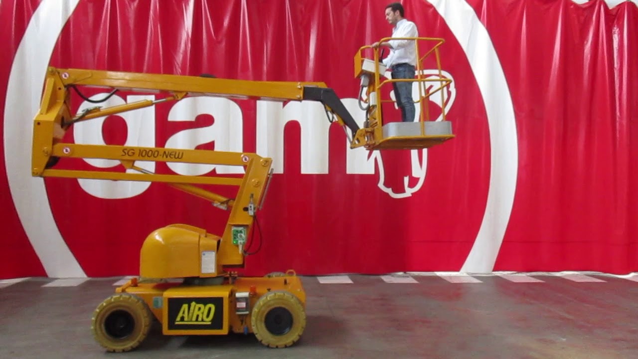 PLATAFORMA ARTICULADA AIRO SG1000 NEW-E ELECTRICA 12 METROS