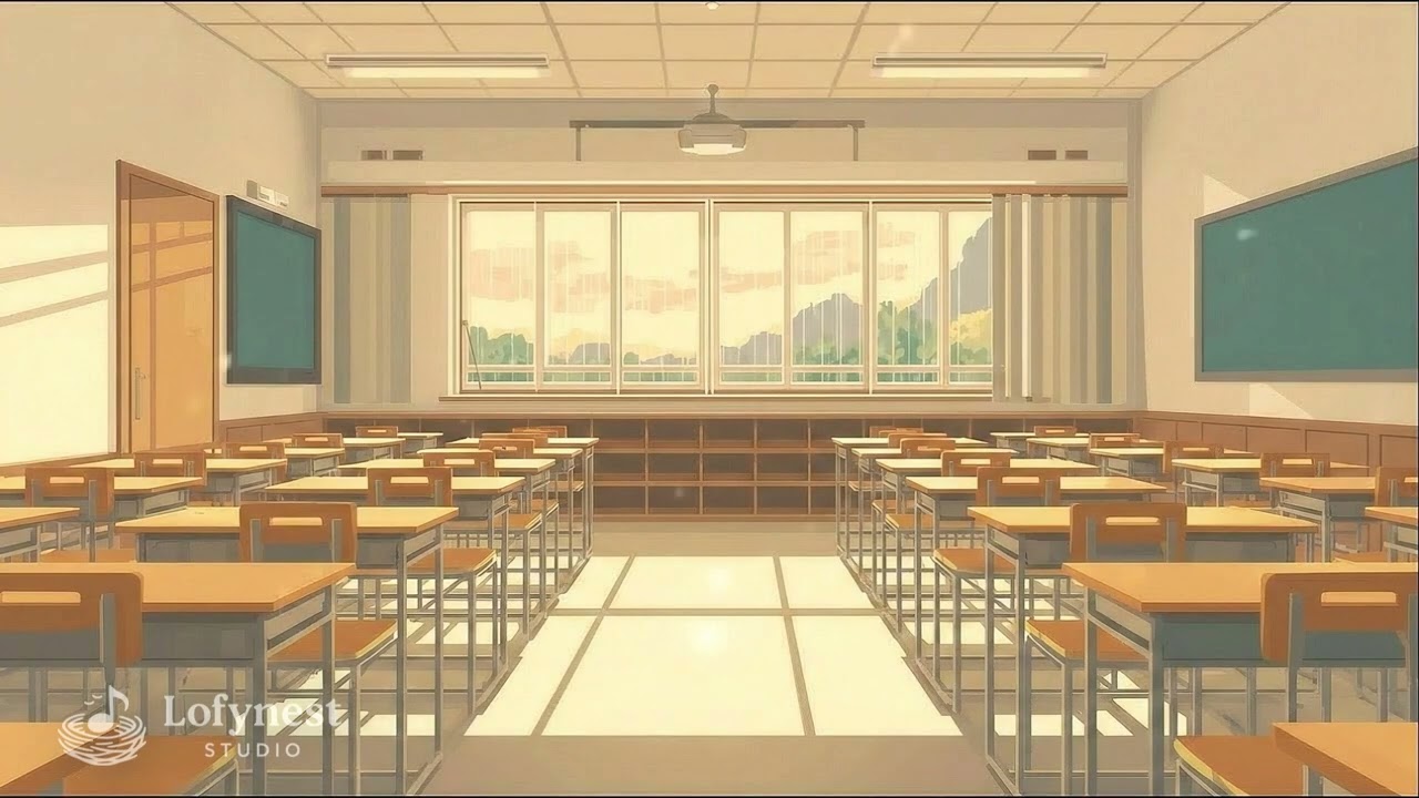 After School Classroom Rain &ndash; Anime Slice of Life Lofi for Study & Relax | Lofynest Studio
