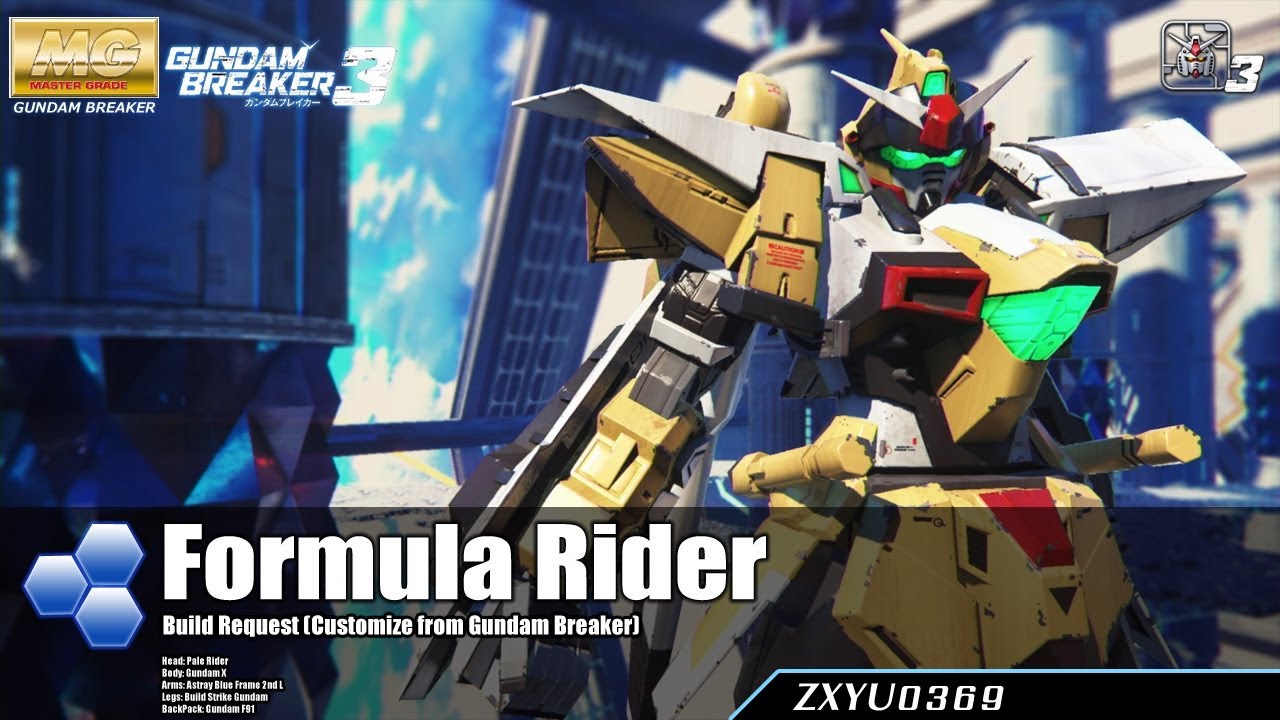 [PS4] Gundam Breaker 3 : Formula Rider [Build Request]