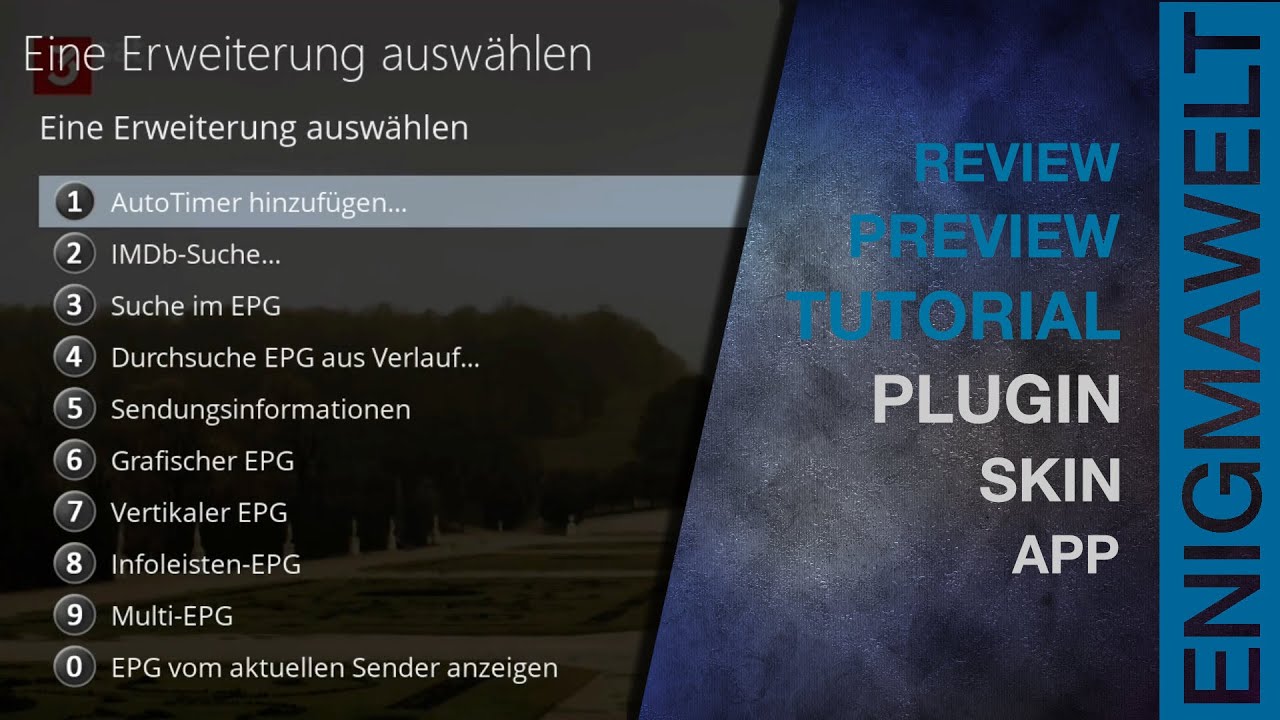 A-Z OpenATV - Sendungsinformation-Plugins | Deutsch