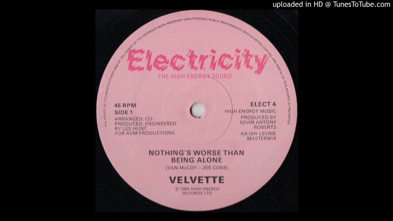 Velvette - Nothing Worse Than Being Alone (Extended Version 1984)