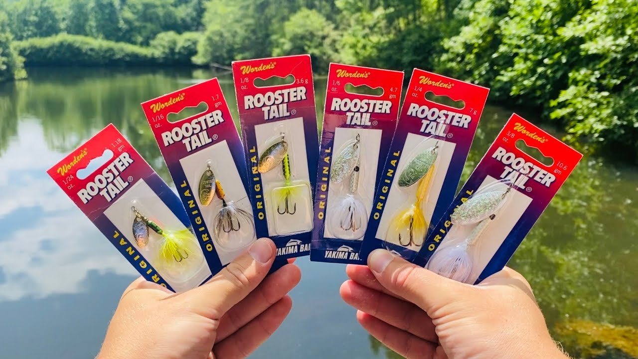 Fishing with EVERY Size Rooster Tail?!?