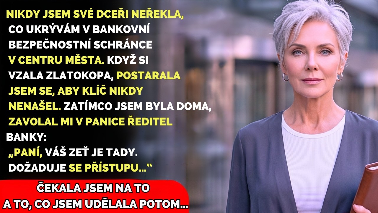 Nikdy jsem své dceři neřekla, co mám uložené v bance. Když si vzala zlatokopa, přišel to hledat.