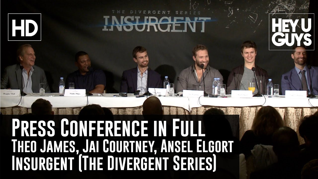Insurgent (Divergent) Press Conference in Full - Theo James, Jai Courtney & Ansel Elgort