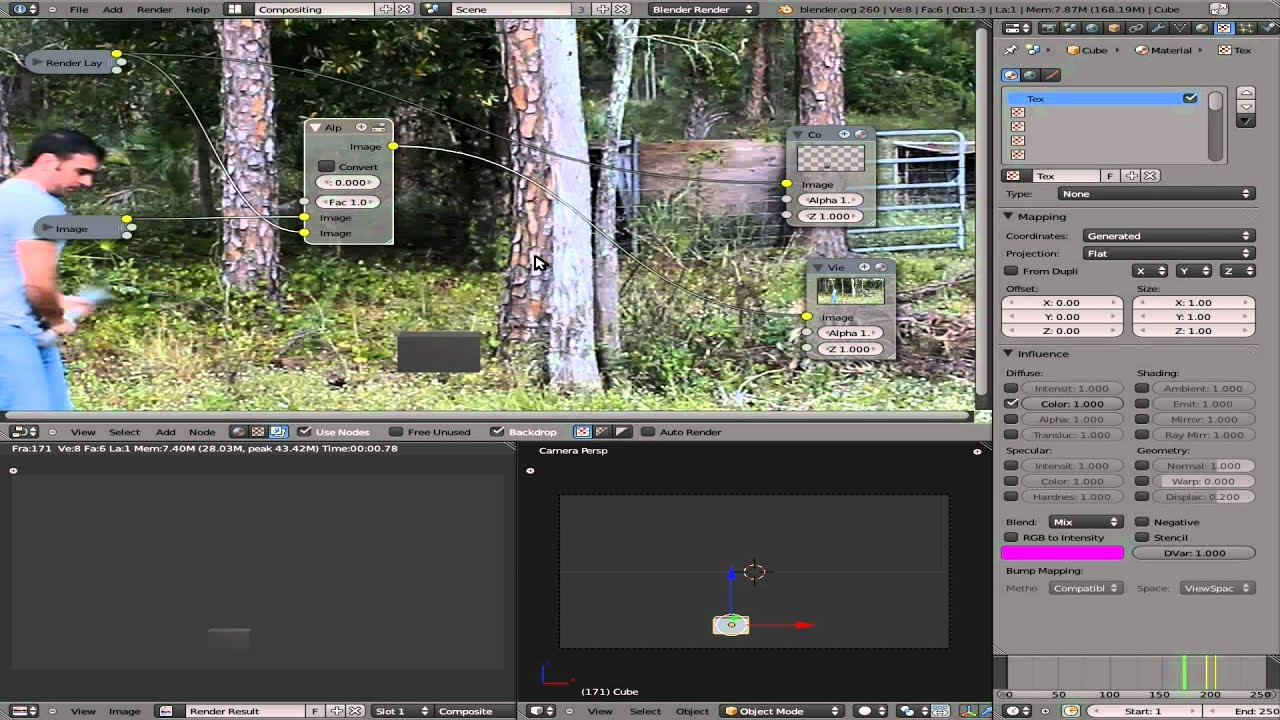 Superimpose 3D Objects on a Video - Blender 3D - Linux