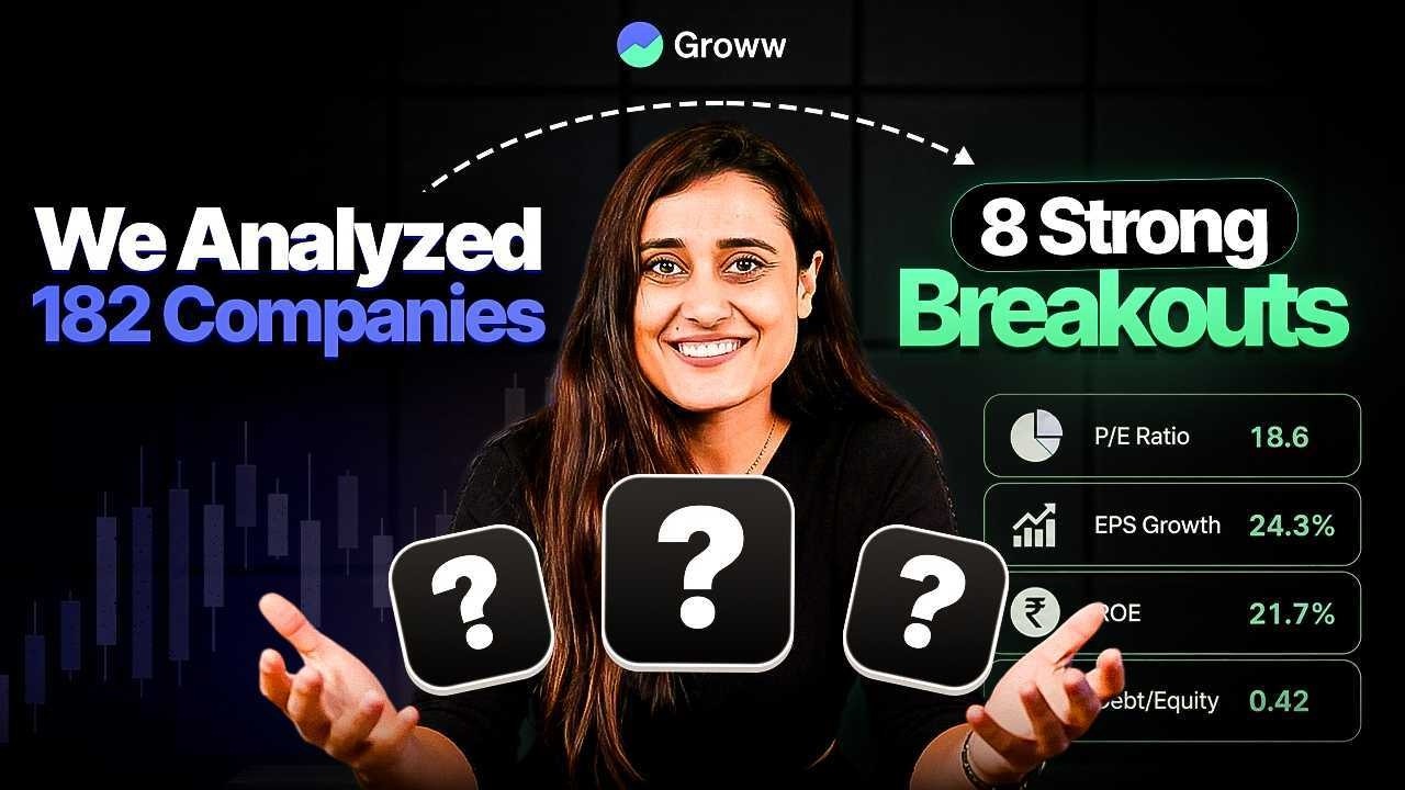 182 Companies Scanned to Find the Best 8 Breakouts | Techno Funda Framework