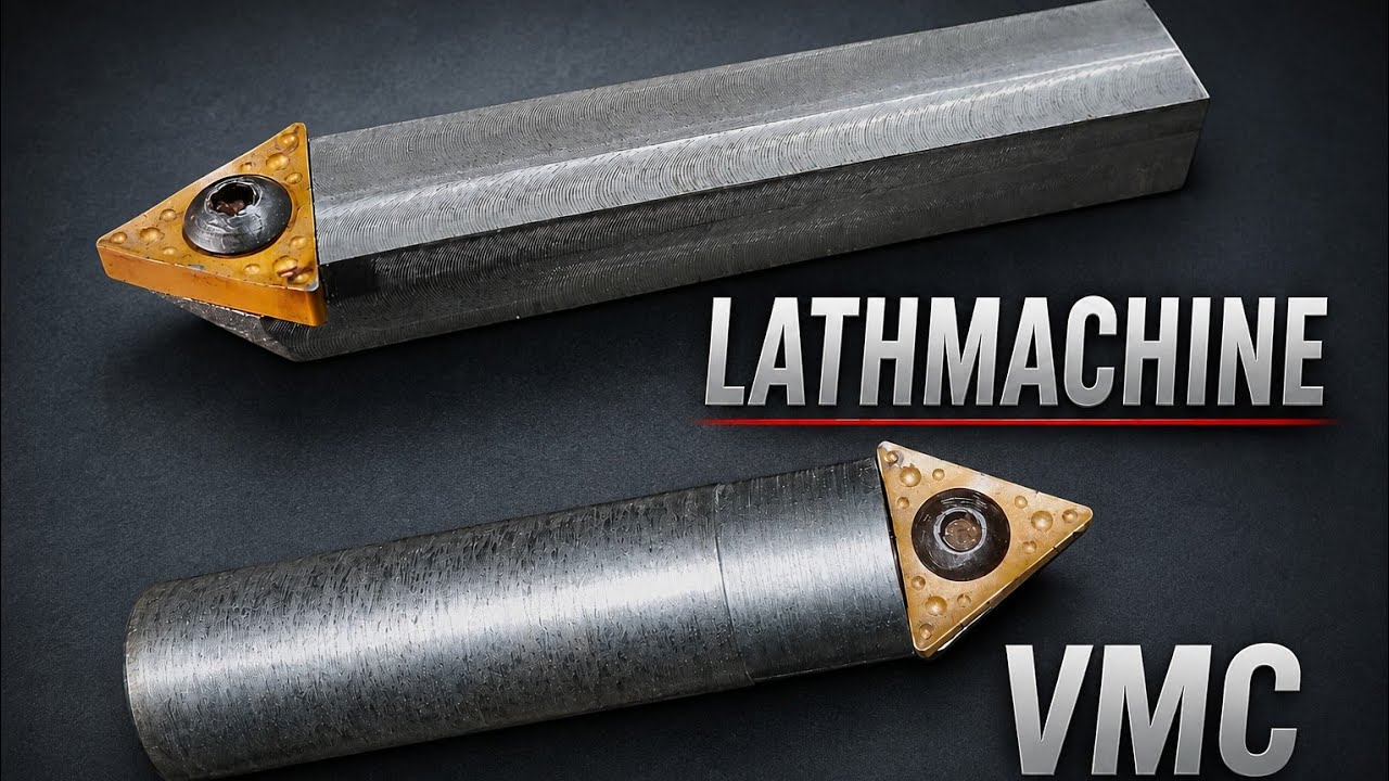 2 Custom Cutting Tools in 1 Video | Round Tool for VMC & Square Tool for Lathe #tools #homemade