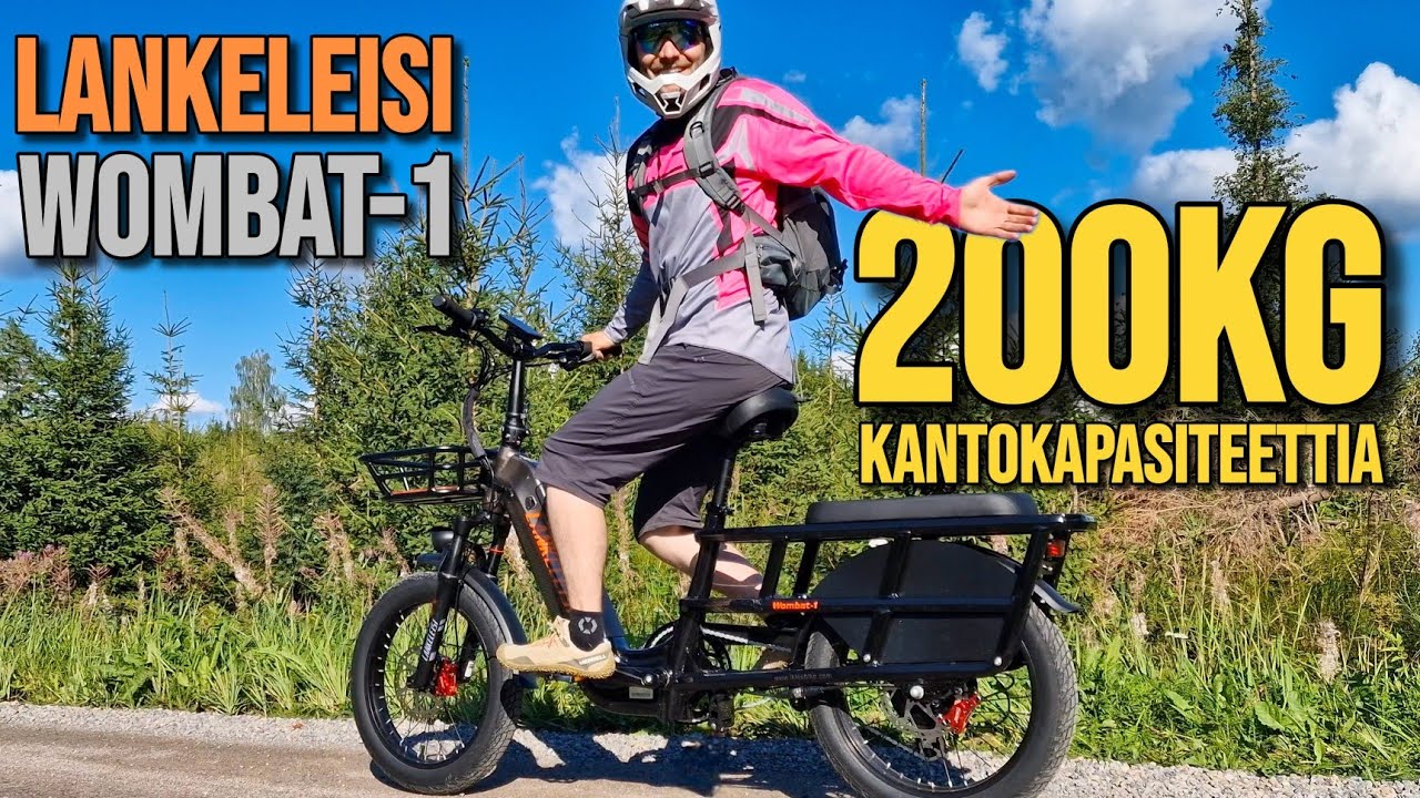 Paras alle 2000€ tavarasähköpyörä! Uusi Lankeleisi Wombat arvostelu