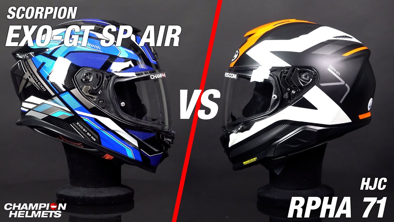 Scorpion EXO-GT SP Air VS HJC RPHA 71  | Which Helmet Should You Choose?