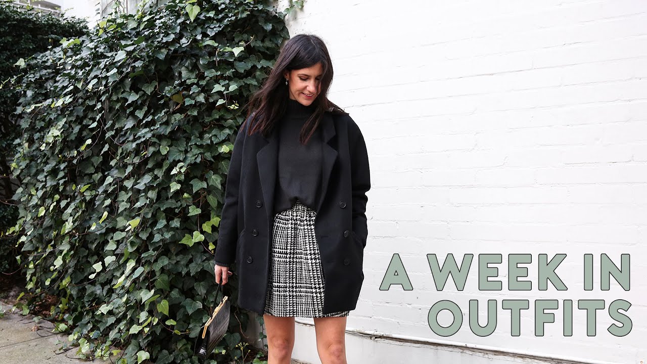 A WEEK IN OUTFITS - Minimal Winter Style + what I wear working from home | Mademoiselle