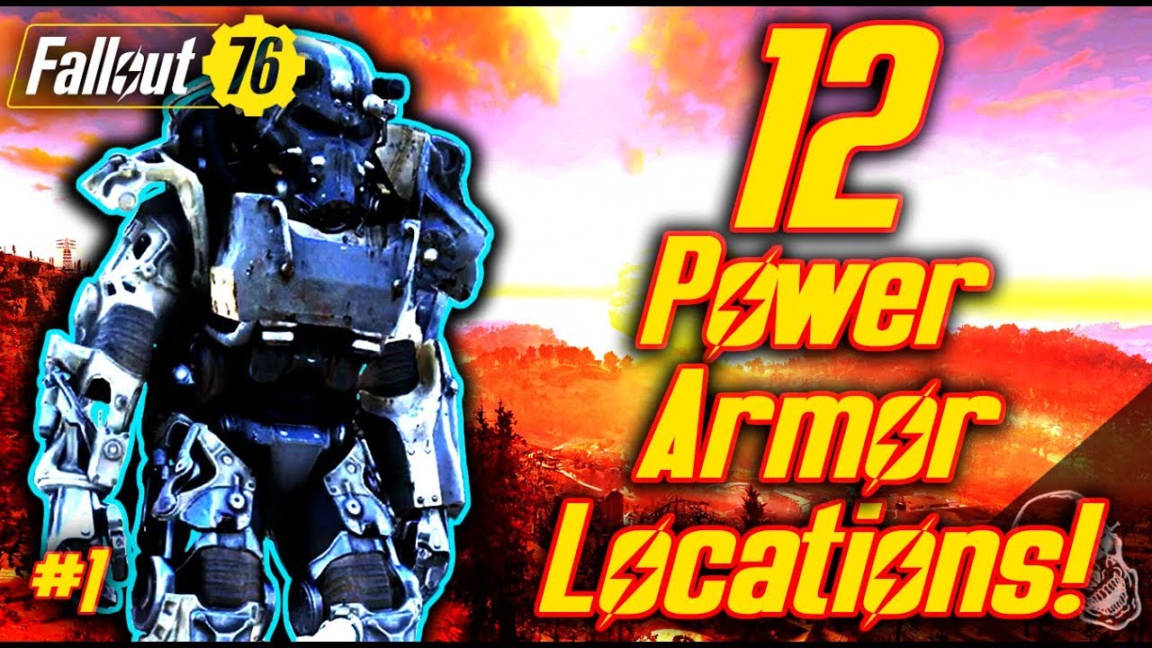 ALL Power Armor Locations In Fallout 76 PART 1 (UNLIMITED FUSION CORES)