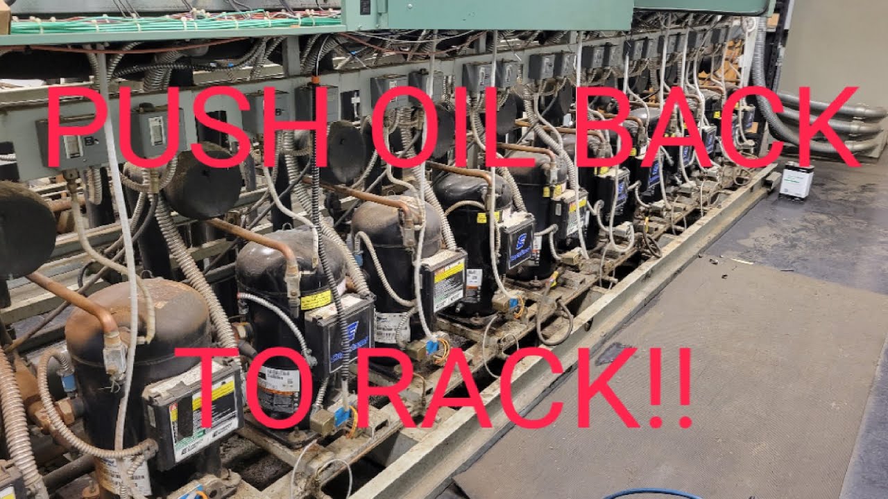 Холодильное оборудование для супермаркетов: как выдавить масло из спирального компрессора.