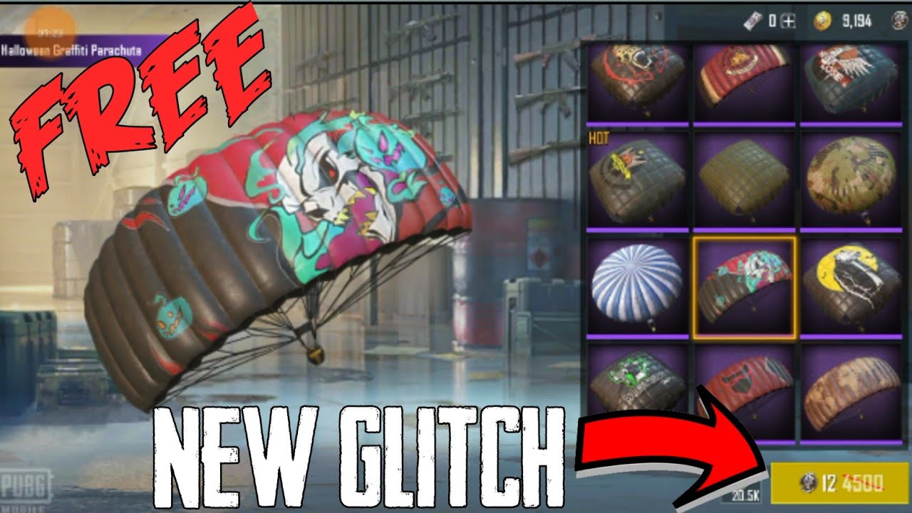 Parachute Skin | Pubg New Glitch | Legendary Parachute Skins | Free Parachute Skin | Pubg Glitch