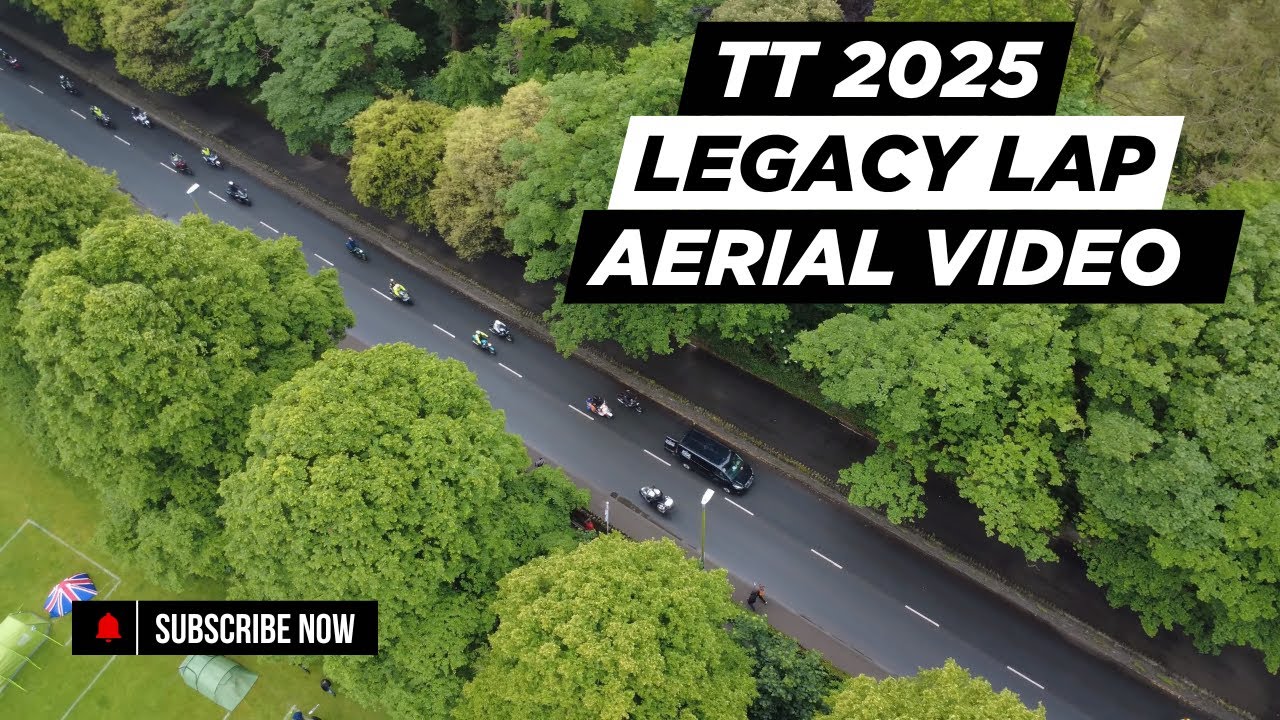 TT 2025 Legacy Lap with Richard Hammond - 4K Drone Video All Riders
