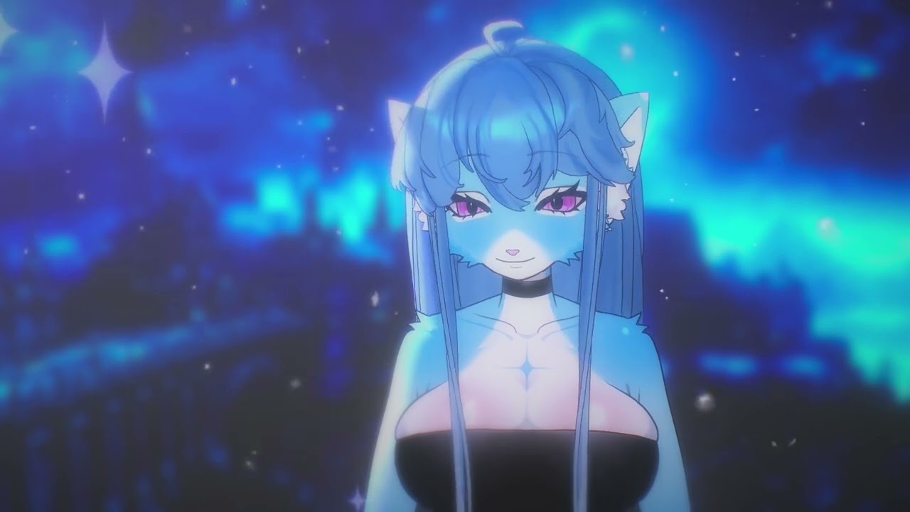 Live2D furry VTuber model
