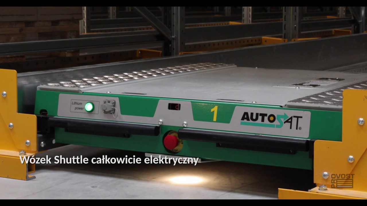 Składowanie palet z wózkami automatycznymi typu shuttle