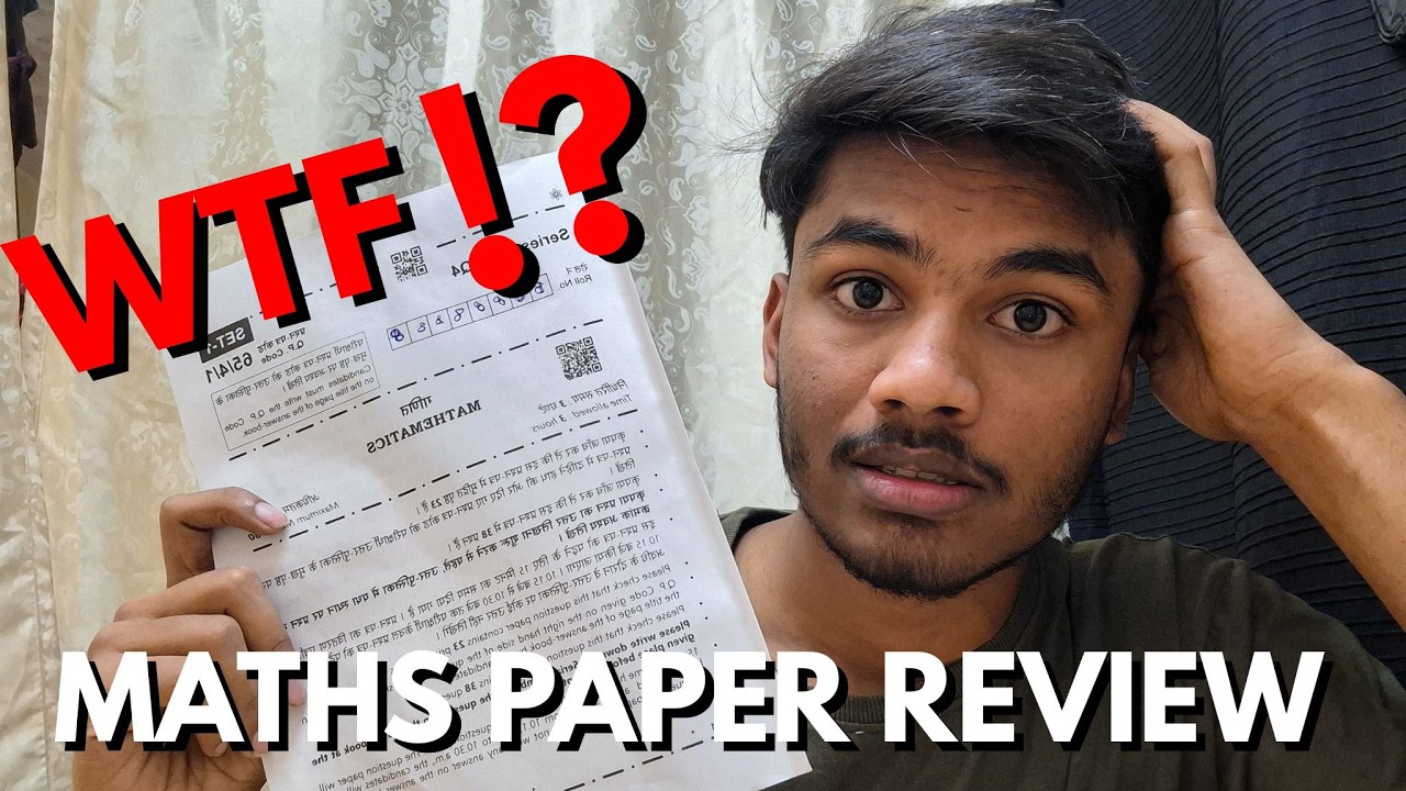 Maths Paper Review | WTF was that? 🤯