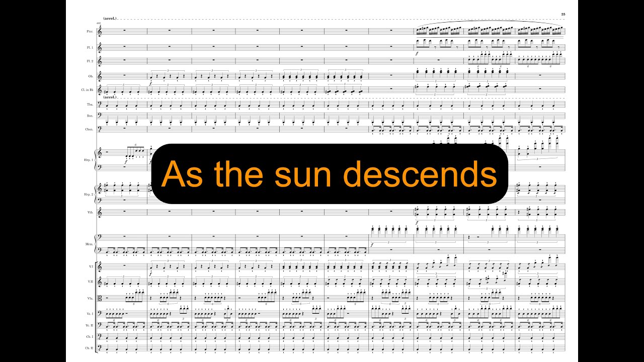 As the sun descends - F. Adebiyi