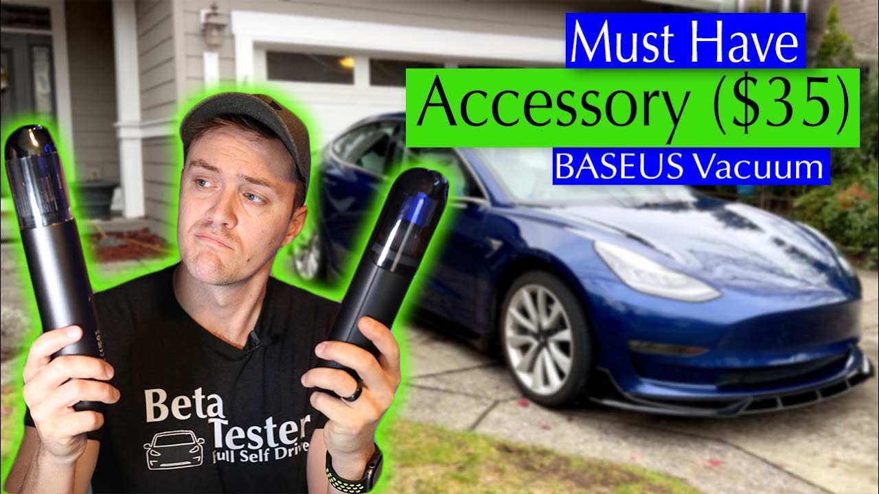 Baseus A1 Car Vacuum For Your Tesla - A $35 Vacuum Worth Every Penny (HUGE discount)